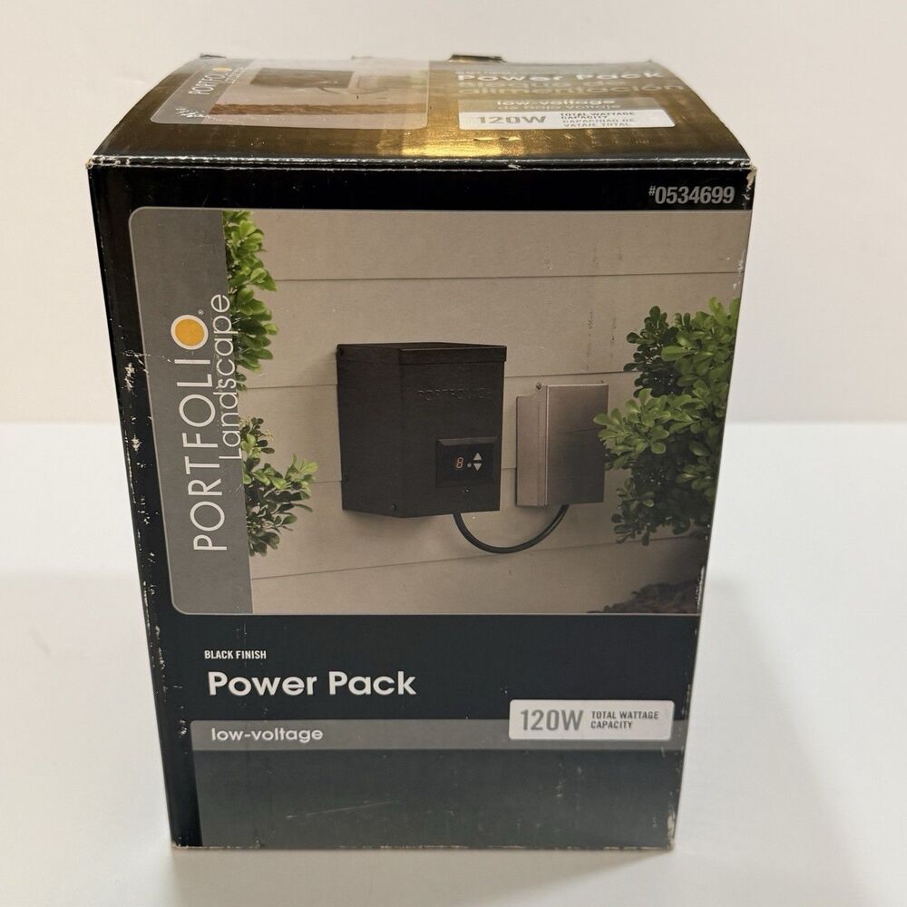 Portfolio 120 Watt 12V Landscape Lighting Low Voltage Transformer Power Pack New
